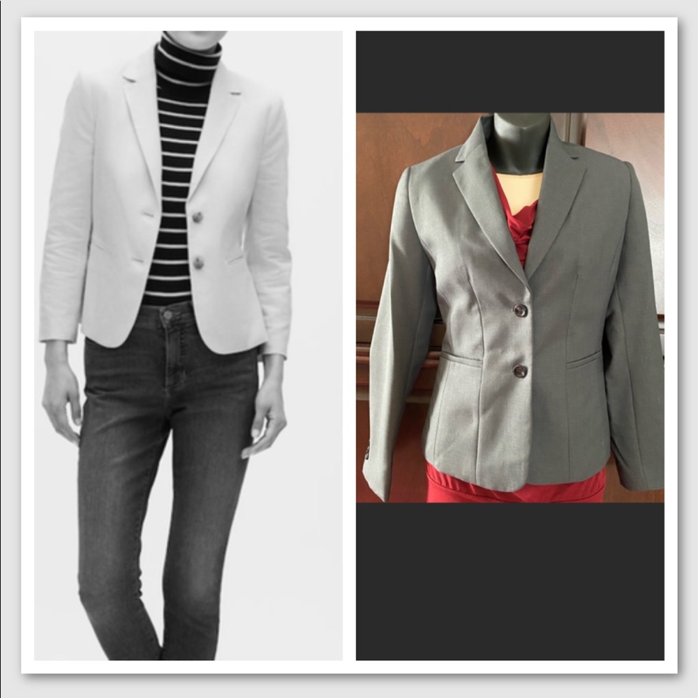 Edwards Signature Single Breasted Grey Jacket Sz 2